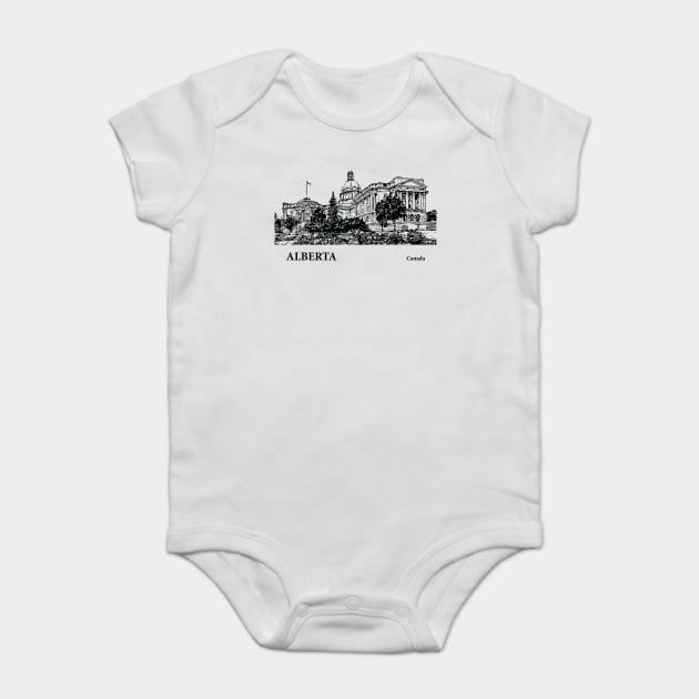 Alberta Canada Baby Bodysuit by Lakeric